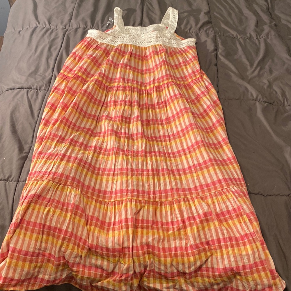 Long plaid dress